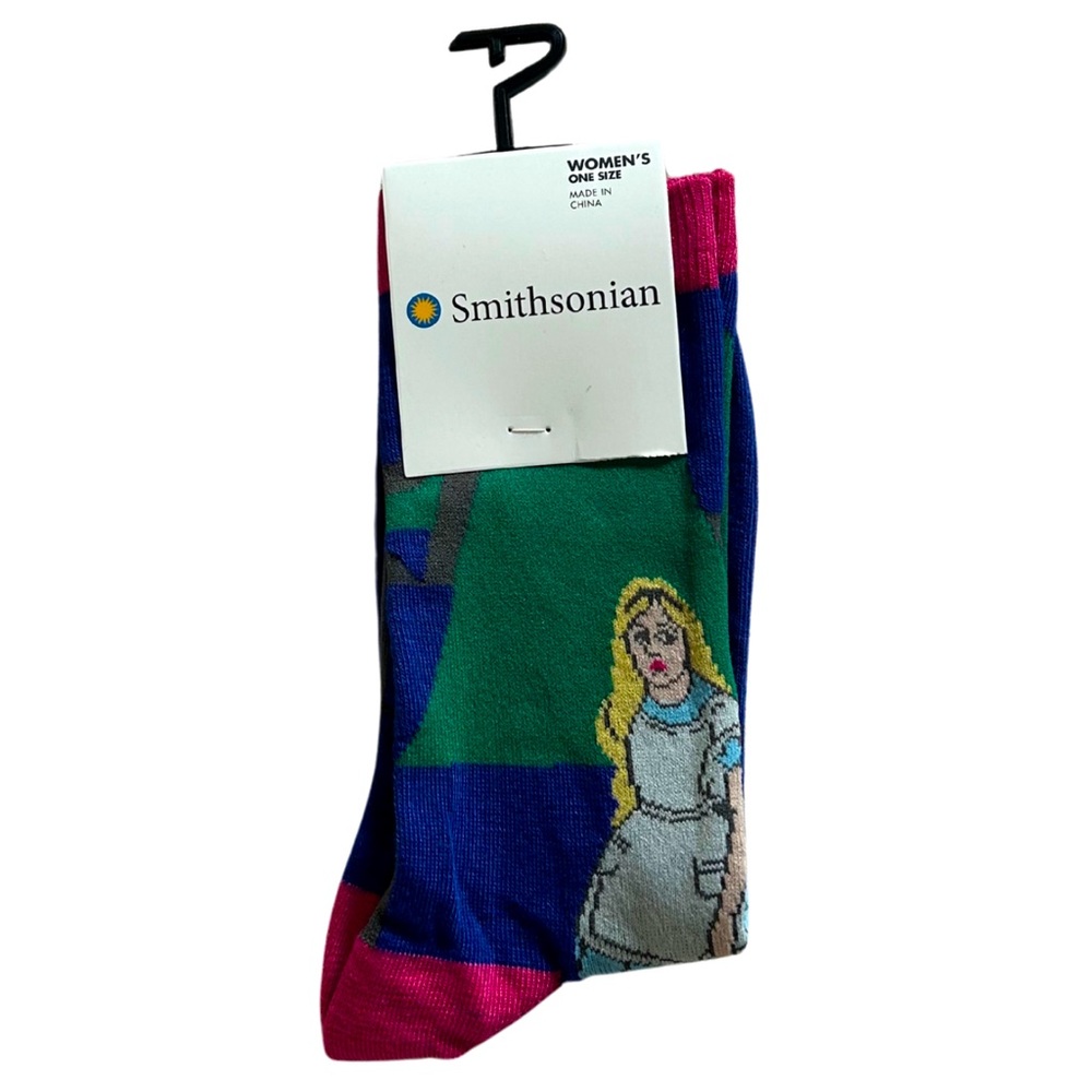 Smithsonian Museum Alice (in Wonderland) Art Crew Socks | Women’s OS | NWT